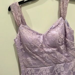 Elegant dress color light purple size m